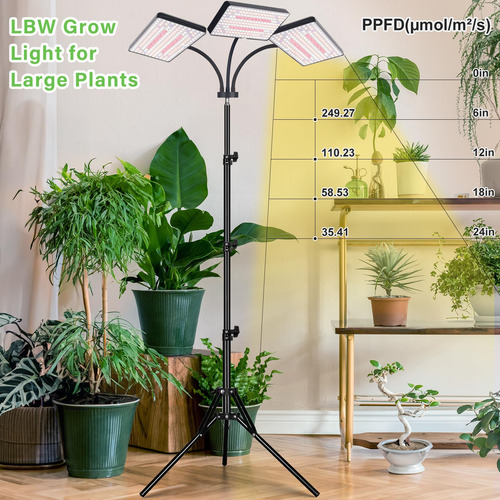 Grow Lights Lbw 2024 Con Soporte De 642 Led De Espectro Comp