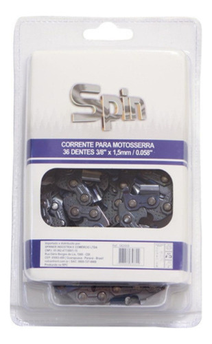 Corrente 20 Polegadas 36 Dentes Spin Vulcan