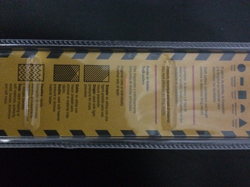 Lima Plana 8 Pulgadas Security X2uni Mod132-4 Somos Tienda-