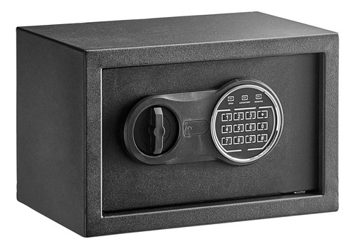 Caja Fuerte De Seguridad Digital Electronica Teclado + Llave Color Nano black
