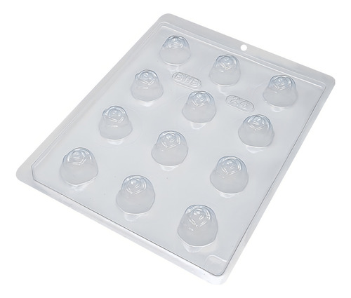 Kit 05 Forma Bwb Para Chocolate Bombom Rosa Flores Cod. 24 Cor Branco