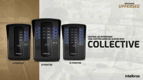 Imagem 6 de 6 de Kit Central Coletiva Collective 4 Pontos Interfone Intelbras