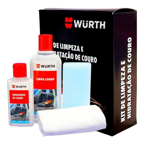 Kit De Limpeza/hidratação De Couro Wurth - Hidrata E Limpa