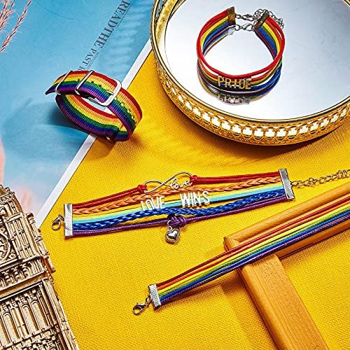 4 Piezas Pulsera Arco Iris Pulsera Love Wins Pulsera Orgullo