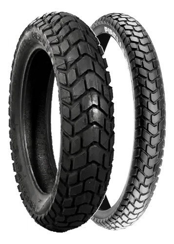 Par Pneu 90-90-19 + 110-90-17 Mt 60 Com Câmara Pirelli