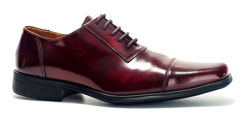 Zapato De Cuero Tipo Charol Goma Hombre Envio Gratis