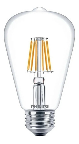 Lámpara Philips Led Vintage 6w = 50w Clara