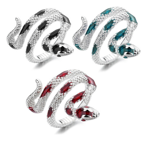 Anillo De 3 Piezas Anillo De Serpiente Ajustable