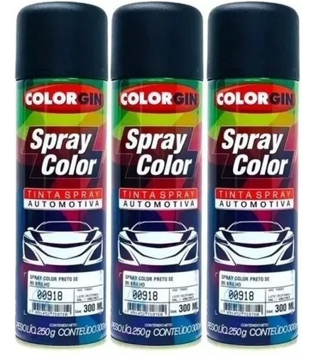  Spray Color Negro Semi Brillo 0,3 L Sherwin Williams