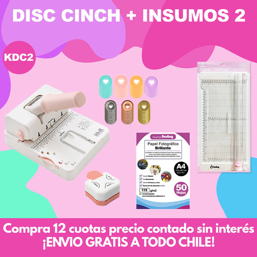 Disc Cinch + Discos + Guillotina + Perforadora