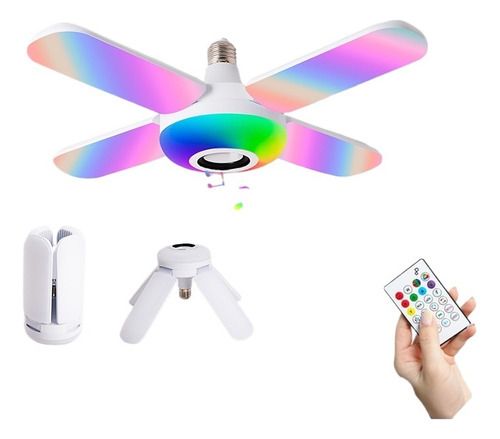 Plafón Led Rgb Bluetooth Con Altavoz Y App Control,e27/b22