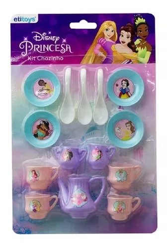 Brinquedo Para Criança Jogo De Chá Infantil Princesas 14 Pçs