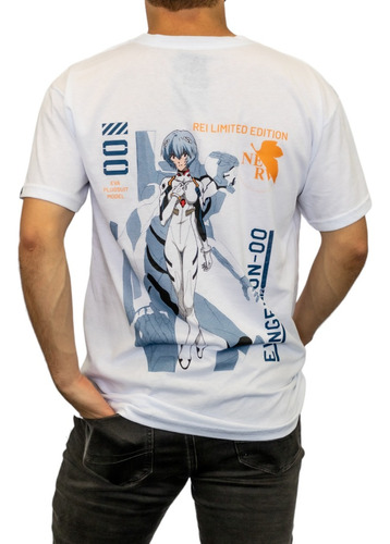 Camiseta Oversize Unisex Neon Genesis Evangelion Rei Ayanami