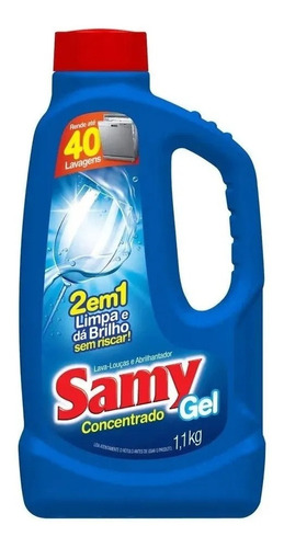 Samy Detergente Lava Louças Em Gel Concentrado 1,1kg