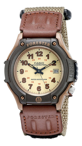 Reloj Casio Ft500wc-5bvcf Men's Ft-500wc-5bvcf Forester Sp Color de la correa Café Color del bisel Verde Color del fondo Amarillo