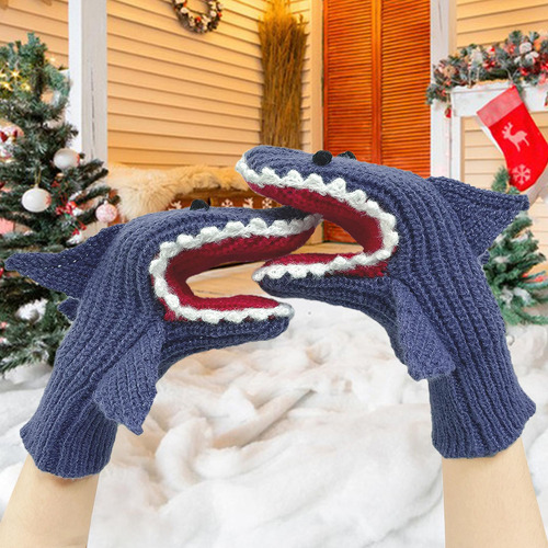 Guantes De Tiburón, Guantes De Invierno, Puños Elásticos,