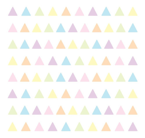 Adesivo De Parede Triângulos Coloridos 121un Cor Cores Aquarela