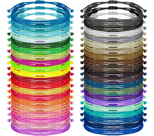 40 Pulseras De Cuerda Para Mujer, Pulsera De Surfista, Tobil