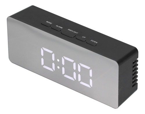 Reloj Despertador Led Con Espejo Rectangular Digital