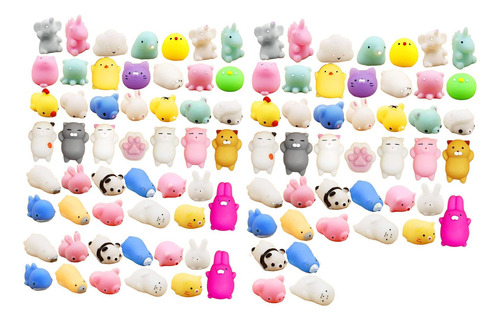 100 Piezas De Juguetes Blandos Antiestrés En Miniatura