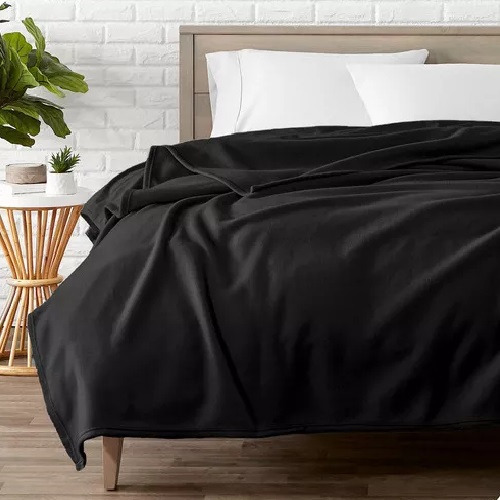 Cobertor Mantinha Microfibra Casal Manta Macia Quentinha Casa Laura Enxovais Cor Lisa Preto