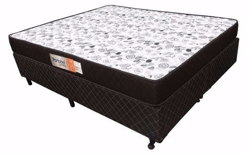 Cama Box Base + Colchao Casal Queen D33 20cm Alt 1,58 X1,98