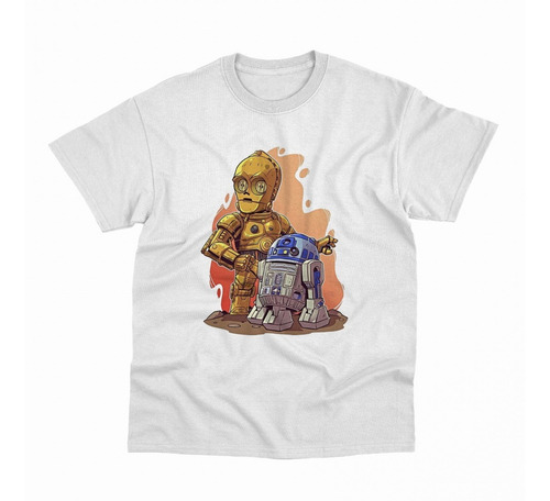 Playera De Arturito Y Citripio R2d2 C3po Star Wars Sublimada