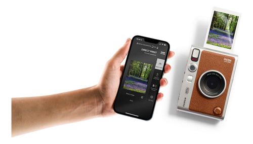 Instant Camera Fujifilm Instax Mini Evo Hybrid Brown