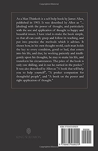 As A Man Thinketh A Book That Will Help You To Help., de Allen, James. Editorial Independently Published en inglés