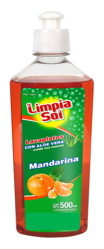 Limpia Sol Lavaplatos Mandarina 500ml (x24 Unid)