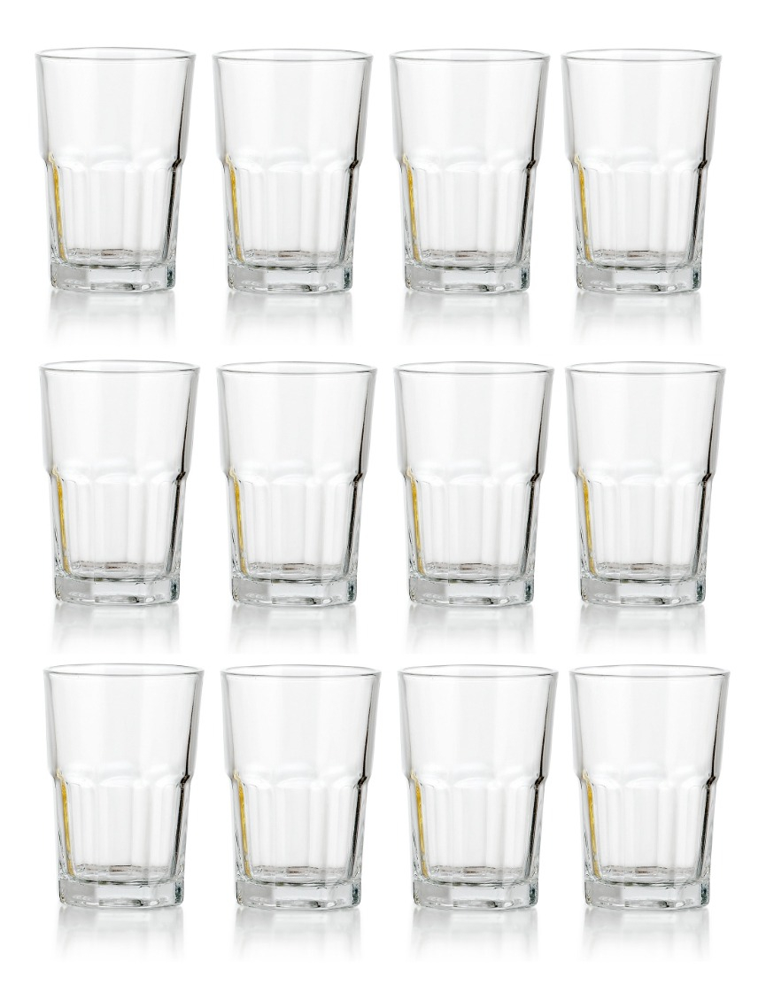 Vaso Vidrio 370 Ml Boston Crisa Set X12