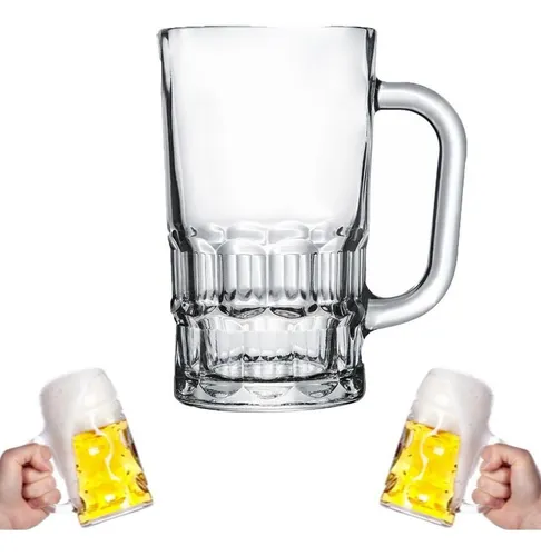 comprar Caneca Chopp Vidro Festa Copo Cerveja Restaurante Bar 300ml