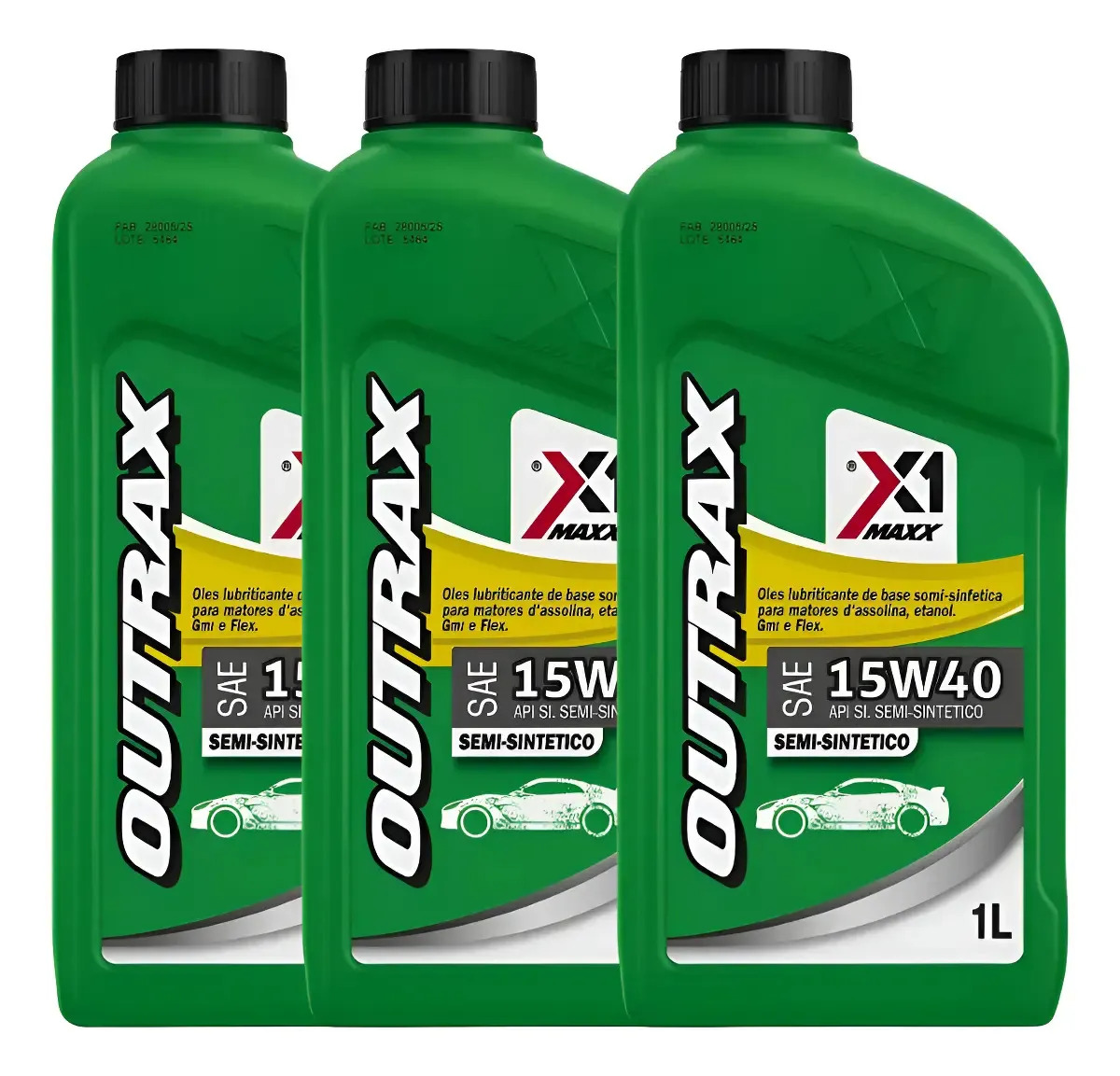 Kit 3 Oleo 15w40 Semisintetico Motor Carro Óleo Lubrificante