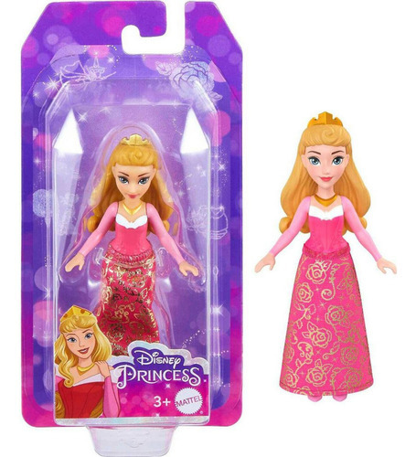 Muñeca Disney Mini Princesa Aurora 9cm Hlw69 Mattel