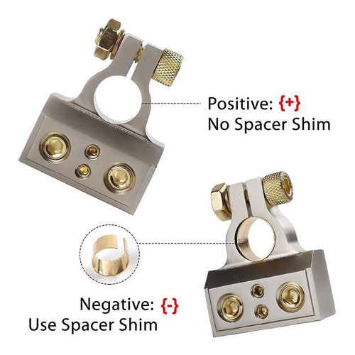 Brightfun Conector Terminal Bateria Calibre 0 2 4 8 10