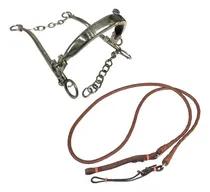 Comprar Jogo De Rédea Com Breque Freio Para Cavalos Vaquejada Luxo