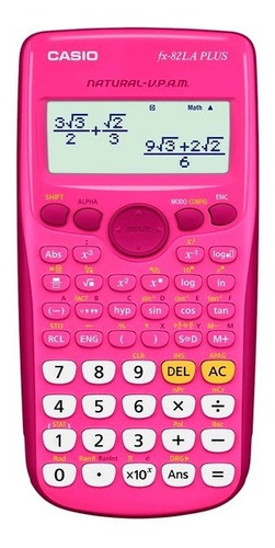 Casio Fx82la Plus Calculadora Cientifica 252 Funciones Azul Color Rosa