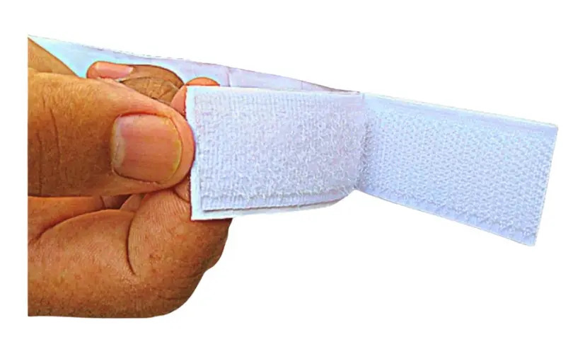 Fita Fecho Com Adesivo 20mm X 5mts Macho E Fêmea Cor Branco