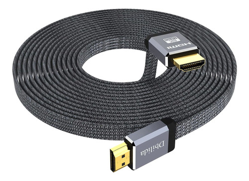 Cable Hdmi Plano 8k De 6.6 Pies, Cable Dbilida Nylon Trenza