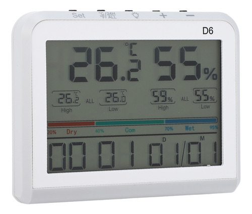 Termómetro Digital De Habitación, Reloj Interior Con Pantall