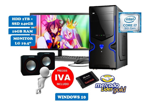 Imagen 1 de 7 de Computadora Core I7 9na Gen 1tb+240gb Ssd 16gb Led 20 In Iva