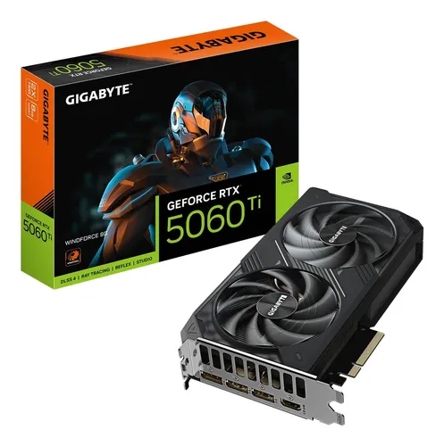 Tarjeta De Video Gigabyte Rtx5060 Ti Windforce 8 Gb Gddr7