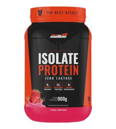 Isolate Protein Zero Lactose (900g) - Morango