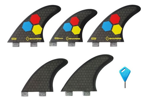 Quilha Shapers Fins Am3 Five Fins Corelite Small Original