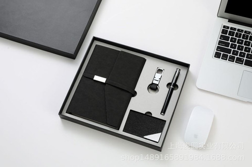Set Ejecutivo Libreta Pluma Tarjetero Llavero Hombre Regalo