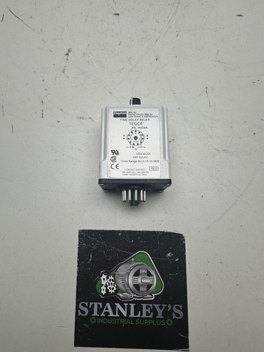 Dayton 1egc4 Time Delay Relay 0.15-15 Min New Cct