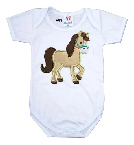 Body De Bebês Cavalo Pequeno Lindo Masculino Country