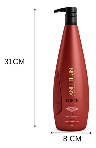 Shampoo E Máscara Aneethun Force System 1 Litro
