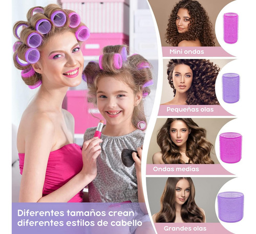 33 Tubos Para Rizar Cabello, Rizador De Pelo Con Auto