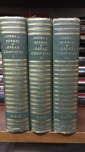 Libros Obras Completas 3 Tomos De Jorge Luis Borges Emece